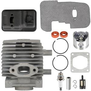 marddpair 34mm Cylinder Piston Kit Replacement for Stihl FS75 FS80 FS85 Trimmer 4137-140-0603, 4137 020 1202, 4137 020 1201