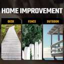 #10x2-1/2 Stainless Steel Deck Screws, 304 Grade, 1200 PCS, T25 Star Drive Bit, Ideal for Outdoor Wood Projects, Fences, Benches, Picnic Tables, and Decks, Bulk Box