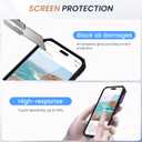 Goton Only for iPhone 14 Pro Max Case with Screen Protector - Slide Camera Cover with Ring Stand, Heavy Duty Military Grade Shockproof Rugged Accessories for iPhone 14Promax Dark Purple