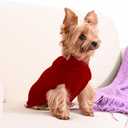 2 Pack Dog Sweaters for Small Dogs Winter Turtleneck Pullover Cable Knit Fleece Stretch Puppy Doggie Chihuahua Toy Poodle Yorkie Pomeranian Boy Girl Pet Clothes (S, Pink & Red)