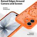 BITOBE Magnetic Case for iPhone 17 [Compatible with MagSafe] Cute Fallen Leaves Pattern Case for Women Girls Soft TPU Bumper Translucent Orange Slim Protective Cover