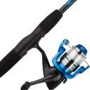Shakespeare 1423944 Navigator Spincast Combo, 6' Length, 2Piece, 6-12 Line Rate, Medium Power, Ambidextrous, Blue & Red