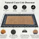 A1HC Natural Coir & Rubber Door Mat, 30"x48" Thick, Durable, Heavy Duty, Anti-Shed, Fade-Resistant, Long-Lasting Outside Entrance Large Doormat for Front Porch