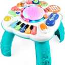 Baby Toy- Engaging Baby Activity Center for 6 12 18 Months Old- Safe, Sturdy, and Fun (11.8 x 11.8 x 12.2 inches) (White)