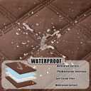 Smiry Waterproof Dog Bed Cover Blanket 30x70, Soft Reversible Pet Blanket, Washable Leakproof Cats Dogs Couch Cover for Sofa, Couch, Furniture, Brown/Brown, Lattice, 30x70 Inch