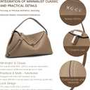 Leather Crossbody Bag for Women, Multiple Compartments for Everyday & Travel