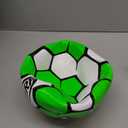 Nerf Proshot Kids Soccer Ball - Size Indoor + Outdoor Youth Soccer Ball + Air Pump Set - Official Size Soft Cover for Boys + Girls - Pump + Inflation Needle Included (Green)