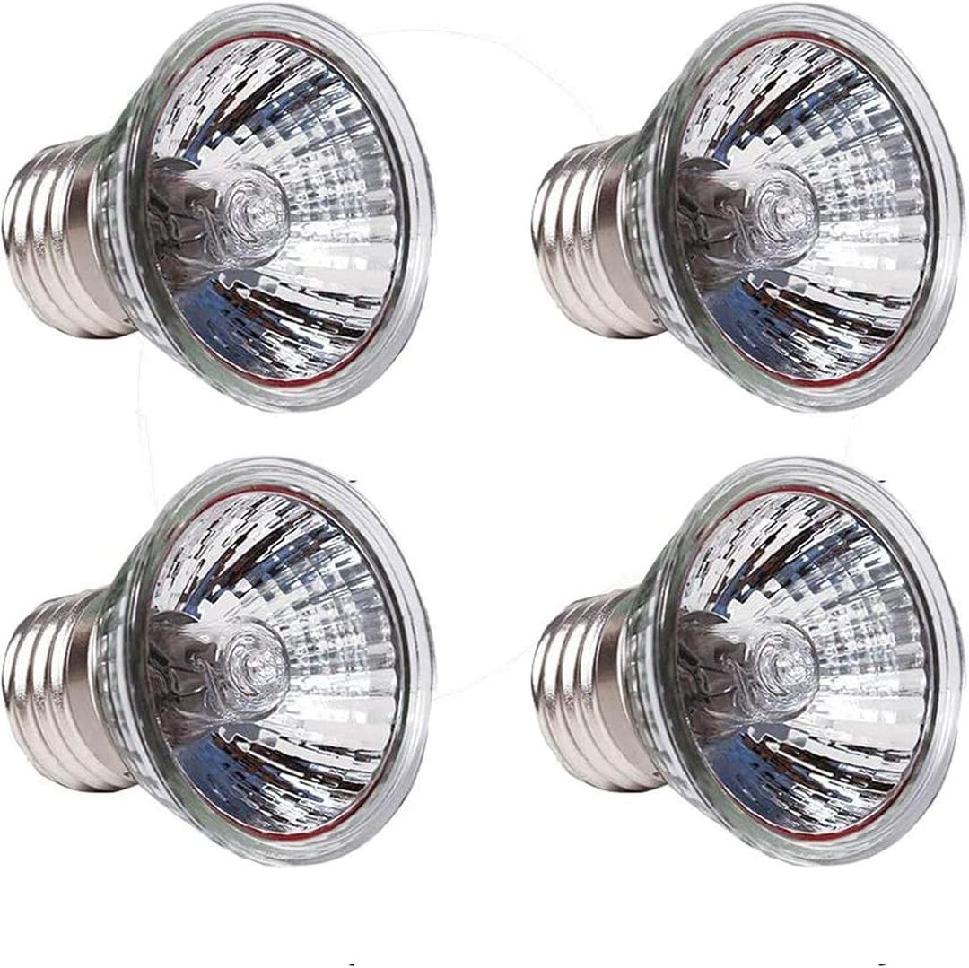 25W UVA+UVB Reptile Bulbs(4 Pack)- 110V Lizard Lamp Heating Lamp Spot Lamp for Turtle Aquarium Aquatic Reptile Lizard Habitat Heat Light
