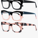 CCVOO Stylish Reading Glasses for Women, Eyeglasses, Blue Light Readers for Women, Computer Eye Glasses, Cheaters +1.5