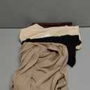 Neer 4 Pack Women'sLong Sleeve T Shirts, V Neck Casual Tunic Tops Loose Fit Cotton Basic Shirts Solid Color Fashion Tees, Size Small