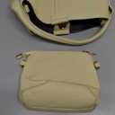 Vegan Leather Bucket Bag for Women Crossbody Bucket Purse with Removable Fashion Bucket Handbag