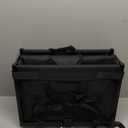 Lightweight Folding Wagon, Large Capacity Collapsible Grocery Cart on Big Wheels, Heavy Duty Foldable Shopping Carts, All-Terrain Outdoor Utility Carts for Camping, Sports, Garden, Beach, 3.5 Cu Ft (3-1/2 cubic feet, Black)