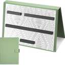 Flutesan 1 Pcs Sage Green Knitting Pattern Holder, Fold up Cross Stitch Knitting Chart Keeper with 4 Pcs Replacement Magnets, Cross Stitch Accessories Supplies, Unfolded Size 13.2 x 9 Inch