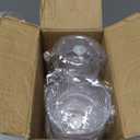 12 oz Plastic Drinking Glasses Set of 6, Reusable Unbreakable Ribbed Glassware, Shatterproof Stackable Ribbed Glasses Vintage Acrylic Glassware for Tea Juice Water, Dishwasher Safe