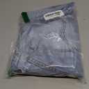 ELLEVEN Denim Skirt with Shorts Mini Skort - Casual Jean Skirts with Raw Hem & Pockets (Large)