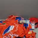 Adult Race Car Driver Costume,Men Racing Jumpsuit Accessories Full Set for Halloween Cosplay,cap,ID,Sunglasses