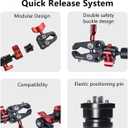 IFOOTAGE Spider Crab Support Rod SA-32Camera Slider Support Arm StabilizerAdjustable Length 360 Degrees Rotation with C Clamps and BallheadConnecting Camera Video Slider and Tripod