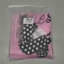 VLUV Pink Halloween Costumes Set, Women's Halloween Retro Satin Jacket Set with Scarf Headbands Glasses Accessories (Pink, XXL)