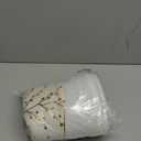 36 Inch Christmas Tree Skirt,White and Gold Faux Fur Xmas Tree Skirt,Thick Plush Velvet Tree Skirt for 4ft/6ft/7.5ft/9ft Christmas Trees,Large White Christmas Tree Skirt for Holiday Decoration