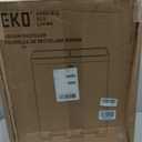 EKO Edison Dual Trash Can for Recycling and Trash, 8+8 Gallons Kitchen Garbage Can with Dual Removable Inner Liners, Independent Lids and Pedals, Matte Stainless Steel