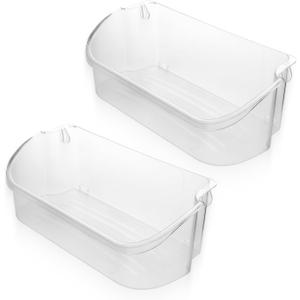 Door Shelf/Bin FFSS2615TP0/O, FFSS2615TS0/O, FFSS2625TS0/O, LGHX2636TF0/O, FFSS2615TE0/O, LFSS2612TF0/O, FFSS2615TE2 for Frigi-daire Refrigerator- Top Door Shelf Replacement.(2-PACK)