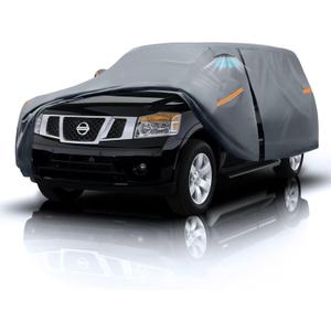 Large SUV Car Cover for Nissan Armada (2003-2025) 100% Waterproof All Weather, Heavy Duty Outdoor Full Exterior Covers Rain Sun Wind UV Protection. (Custom Fit Nissan Armada+Towel+Bag)