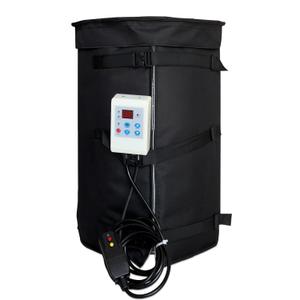 Insulated 120W Propane Tank Heater Blanket & Drum Bucket Warmer for 10 Gal Barrel with Adjustable Thermostat (0-155), FCC/UL Listed Metal Heating Pad for Honey, Paint