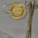 uxcell Purse Display Stand Set 2 Pack Adjustable Tabletop Single Hook Handbag Rack Metal Bag Holder for Retail Boutique Store - Gold