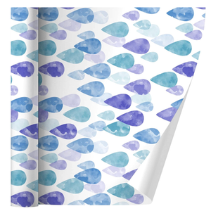 GRAPHICS & MORE Watercolor Raindrops Pattern Gift Wrap Wrapping Paper Rolls