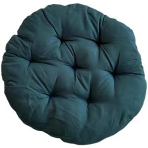 Dualoai Egg Shape Chair Pad Padded Seat Cushion Patio Chair Pad Hanging Chair Cushion for Bedroom, Green (16x16 inch)