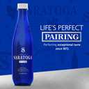 Saratoga Spring Water Bottles, 6 Pack Still Bottled Water Recycled PET Plastic Bottles 16 Fl Oz (EXP 11/18/26)