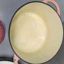 Enameled Cast Iron Dutch Oven - 7.5QT Dutch Oven Pot with Lid & Cotton Potholders - Heavy-Duty Non Stick Casserole Pot for Braising, Stews, Roasting, Baking, Suitable for All Stovetops, Gentle Pink