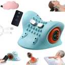 Neck Massager 2025, New Upgrade 26° Angle Neck Massager Pillow with Heat, 3 Modes and Multi-Directional Stretch, 3 in 1 Neck Stretcher Cervical Traction Device - Neck & Shoulder Relief(1PCS)