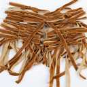 2 x Khaki Velvet Ribbon Christmas Bow 5 x 7 Inches Premade Bows for Christmas Tree Hanging Decorations Gift Wrapping Wreaths Crafts Outdoor Indoor Home Decor Wedding, Pack of 24