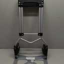 Folding Hand Truck and Dolly, 200 LB Capacity Upgraded Aluminum Dolly Cart, Portable Folding Hand Cart for Travel, Moving, Shopping, Office Use, Black