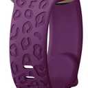 CreateGreat Engraved Bands Compatible with Apple Watch Band 40mm 41mm 38mm 42mm 44mm 45mm 46mm 49mm, Leopard Pattern Soft Silicone Strap Compatible with iWatch Series 10 9 8 7 6 5 4 3 2 1 SE Ultra