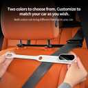 Car Seat Belt Fixer Adjustable Seat Belt Position Holder for Car Interior Prevent Neck Chafing Noise Reduction Seat Belt Organizer Clip for Comfortable Driving (Black 1 Pair)