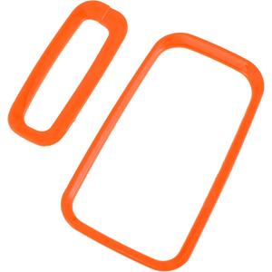 1 Set Center Console Gear Shift Ring Panel Cover Trim for Jeep Wrangler JK JKU 2011-2017 Gear Shift Panel Decor Cover Sticker ABS Orange