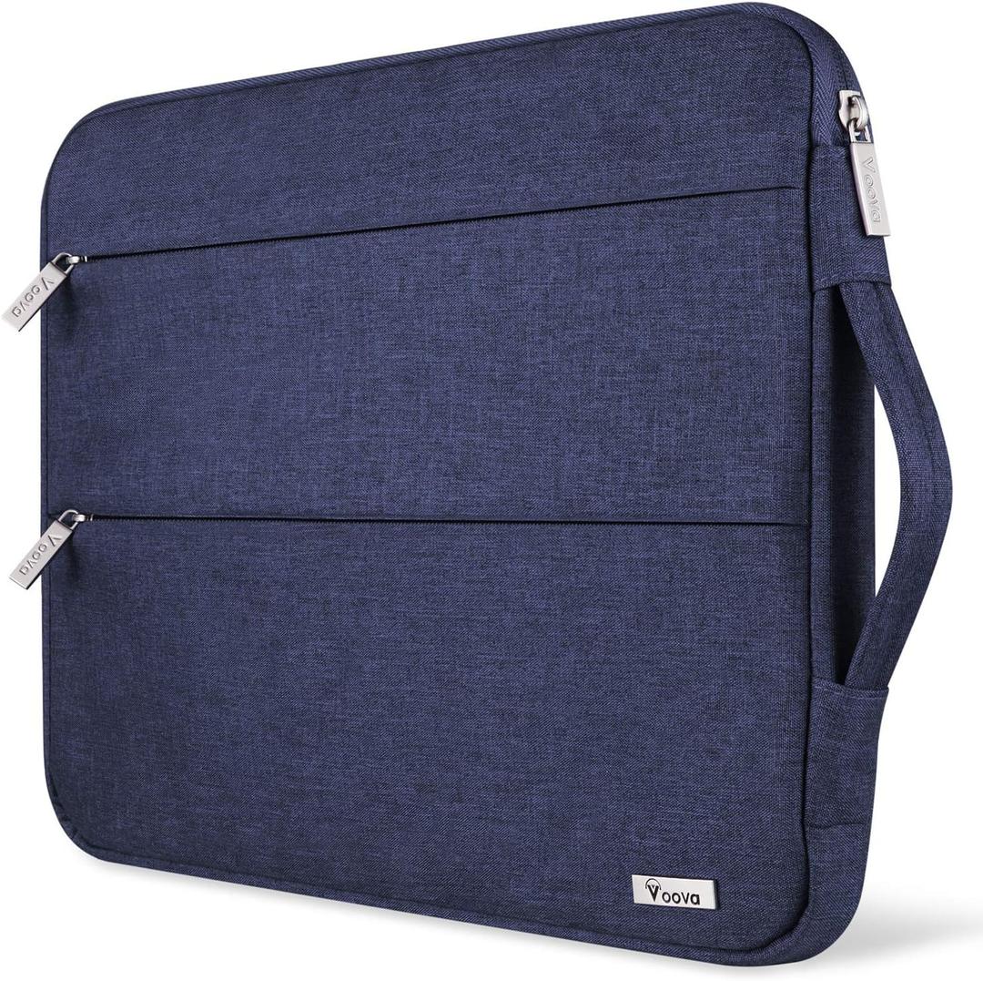Voova 15.6 16 Inch Laptop Sleeve Case Compatible with MacBook Pro 16 M1/M2/M3/M4 Max 2019-2025, 15.6-16 Hp Lenovo Acer Asus, Waterproof Slim Computer Bag Cover with Handle, Blue