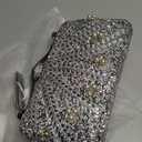 CORIOS Women's Evening Bag Rhinestone Clutch Bag Pearl Beaded Shoulder Bag Sparkly Crystal Handbag Bridal Wedding Purse (Black)
