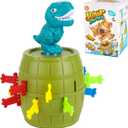 Pop-Up Dinosaur Pirate Bucket Game  Interactive Parent-Child Board Game for Kids,Toddlers & Children Ages 3 4 5 6 7 8, 2-4 Players, Cute Easter Gift for Boys & Girls