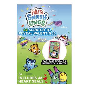 32 Scratch To Reveal Pinata Valentine Cards With 48 Heart Seals 3 Packs