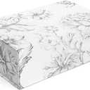 Luxury Keepsake Gift Box | Silver Floral Decorative Boxes with Magnetic Lids for Presents, Wedding Memory Box, and Bridal Gifts. 11.5" x 7.5" x 3.5"