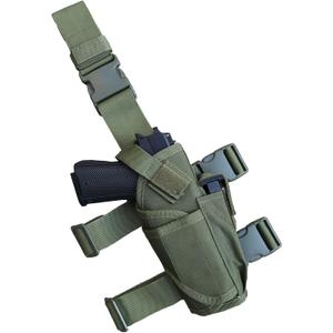Drop Leg Holster, Thigh Gun Holsters for Men Women, Airsoft Pistol Holster Leg Harness for Large Medium Glock Pistols (Right Green)
