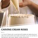 Cabilock Cake Decorating Tool Aluminum Alloy Flower Nail Pastry Cone Holder Icing Piping Rod for Precise Flower and Rose Making in Baking 3-Pack