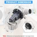 Upgraded W10919003 Washer Drain Pump Replacement for Whirlpool, Kenmore, Maytag, Amana, Crosley, Admiral, Roper Washers - Fits W10775446, AP6038235, 4461359, PS11770076, EAP11770076, PD00042517