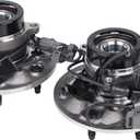 KUSATEC 515110 & 515111 Front Wheel Bearing and Hub Assembly Compatible with Chevrolet Colorado 4x4/4WD, GMC Canyon 4x4/4WD 2004-2008, Isuzu i-350 4x4/4WD 2006-2008, 6 Lug w/ABS