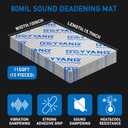 GEYYANG 10 Pcs Automotive Sound Deadener, 80 mil 11 sqft