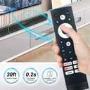Replace Voice Remote Control fit for Hisense Smart Google TV 50U6H 55U6H 65U6H 75U6H 55U7G 65U7G 75U7G 55U8H 65U8H 75U8H 43A6H 43A65H 43A68H 50A6H 50A65H ERF3M90H ERF3V90H ERF3A90 ERF3N90H ERF3H90H