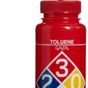 SP Bel-Art Safety-Labeled 4-Color Toluene Wide-Mouth Wash Bottles; 500ml (16oz), Polyethylene w/Red Polypropylene Cap (Pack of 4) (F11716-0016) Made in USA